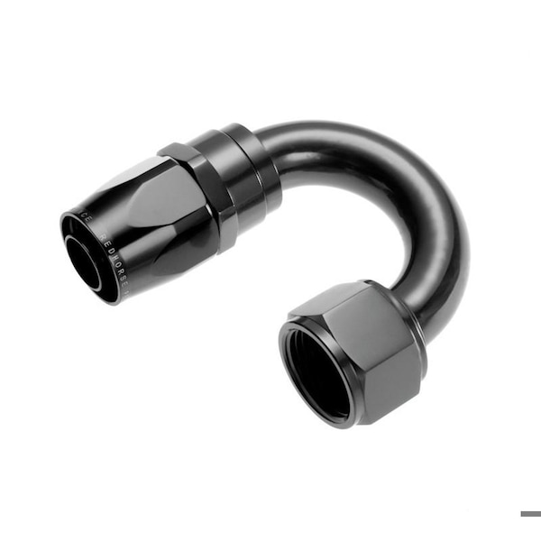 Redhorse HOSE ENDS 10 AN Hose 10 AN Outlet 180 Degree Anodized Black Aluminum Single 1180-10-2 - main